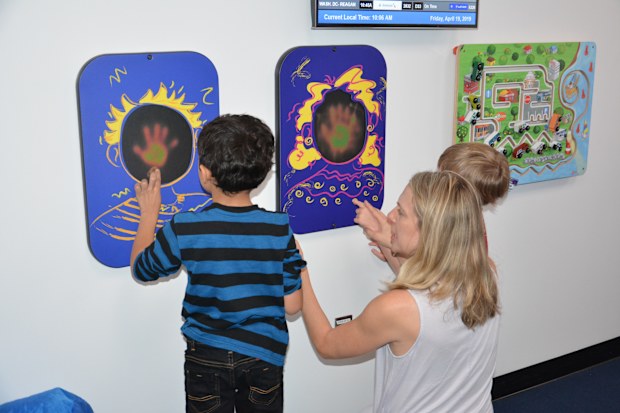 The multi-sensory room within Miami International Airport.