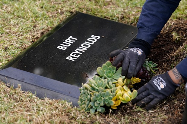 Burt Reynolds, headstone, Hollywood Forever cemetery