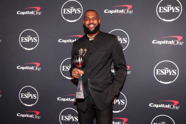 LeBron James pictured at the 2023 ESPYs