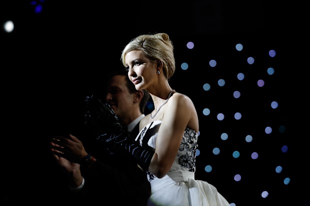 donald trump second inauguration ivanka trump ball gown