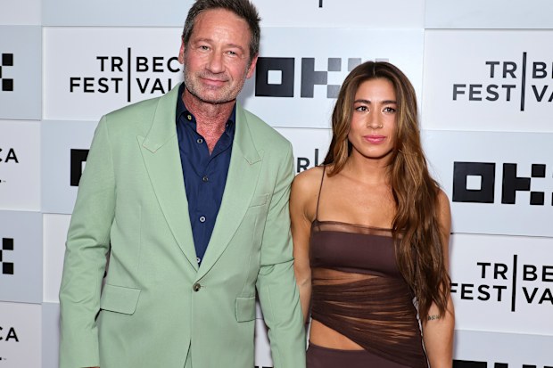 David Duchovny and Monique Pendleberry at the 2023 Tribeca Festival at BMCC Theater on June 10, 2023 in New York City.