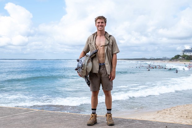Robert Irwin lookalike contest winner Ben Marshall.