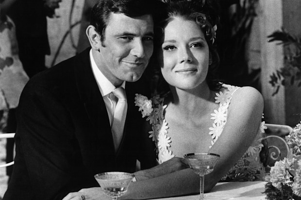 George Lazenby and Diana Rigg