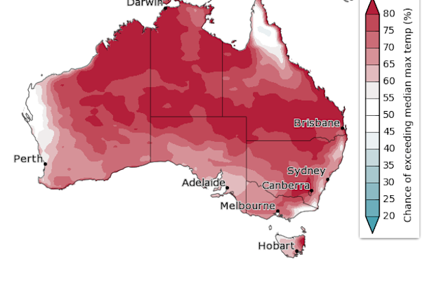 Bureau of Meteorology's long-range summer weather forecast.