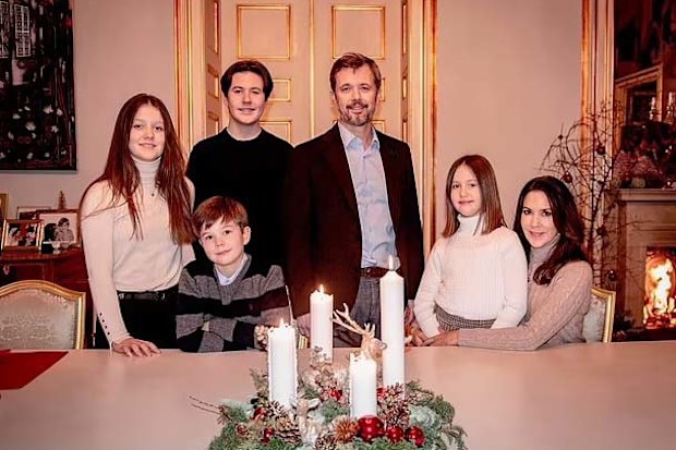 Crown Prince Frederik, Crown Princess Mary, Prince Christian, Princess Isabella, Prince Vincent and Princess Josephine pictured in the lead-up to Christmas, at Amalienborg.
