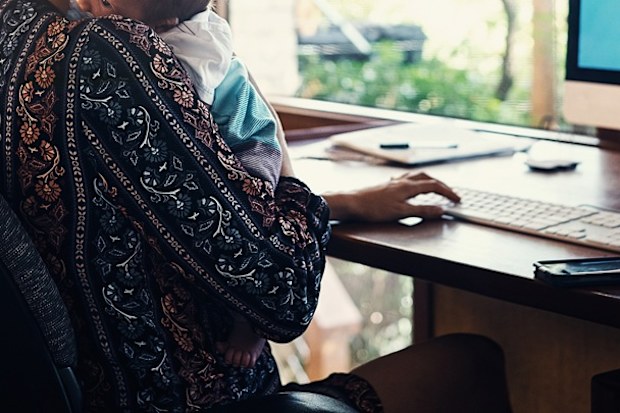 work from home setback for women