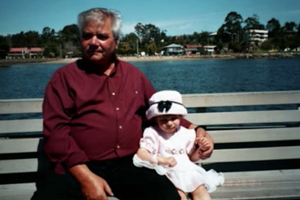 Chantelle Pellegrini as a baby with her dad Augusto.