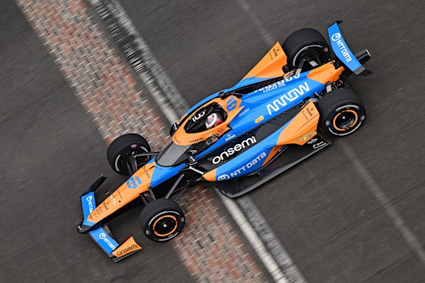 Callum Ilott tested with McLaren at Indianapolis Motor Speedway.