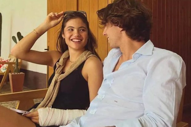 Emma Raducanu and Carlo Agostinelli