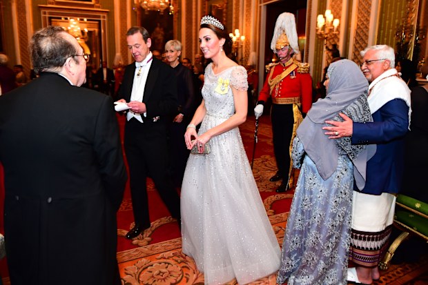 Duchess of Cambridge tiara diplomatic reception