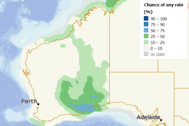 Rainy conditions in WA will move southwest at the start of this week, while flood warnings remain in place in parts of the state's northeast.