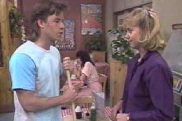 Guy Pearce playing Mike Young on Neighbours