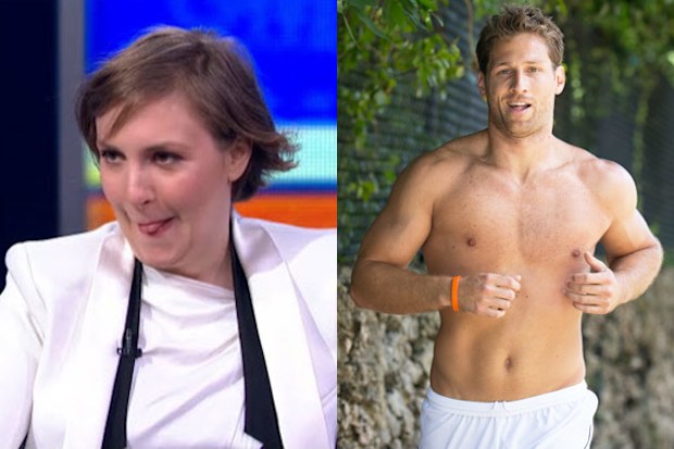 Watch: Lena Dunham's awesome reaction to kissing The Bachelor