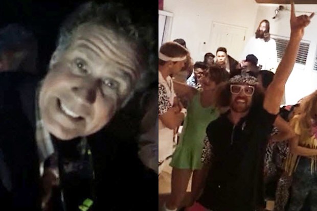 WTF?! Redfoo films Will Ferrell taking off his underpants backstage