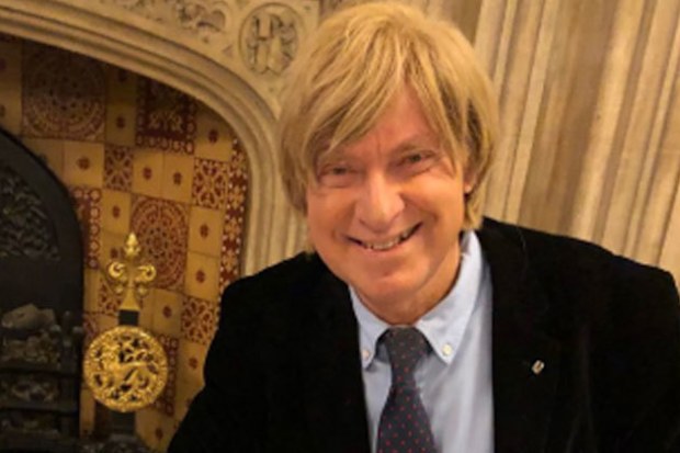 Mr Fabricant and his long locks.