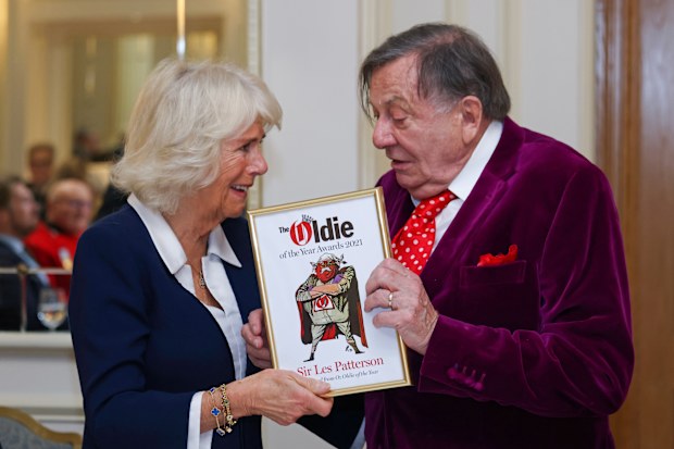 Humphries with Queen Camilla in 2021.