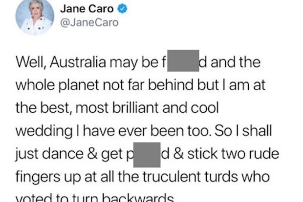 Jane Caro tweet