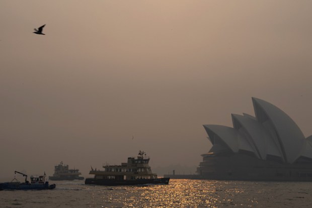 Visibility is expected to improve this afternoon with the arrival of a southerly buster but the poor air quality will remain.