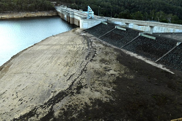 The drought continues to impact New South Wales water levels at Warragamba Dam.