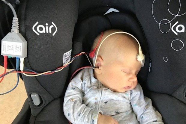 Liam was diagnosed during his newborn hearing test