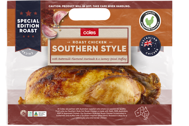 Coles roast chicken
