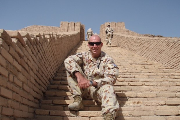 Matthew while on deployment
