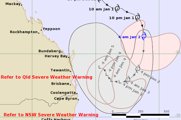Ex-tropical cyclone Seth is moving closer to the coastline.