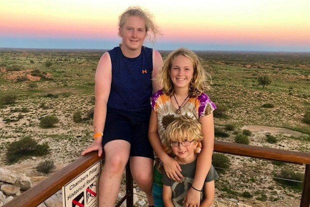 Tom Smith with his siblings.