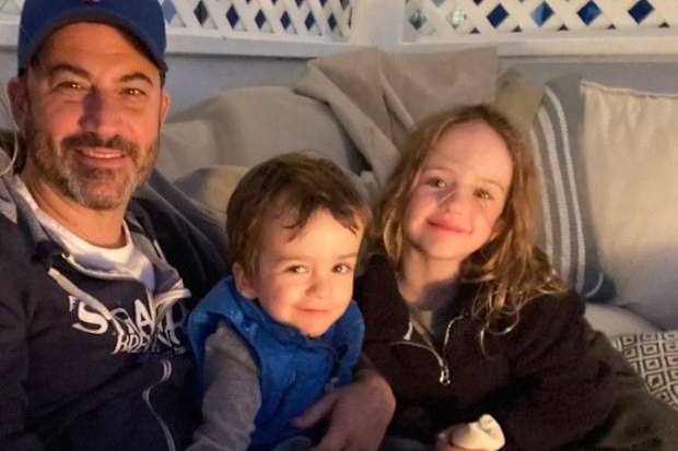 Jimmy Kimmel with kids Billy and Jane.