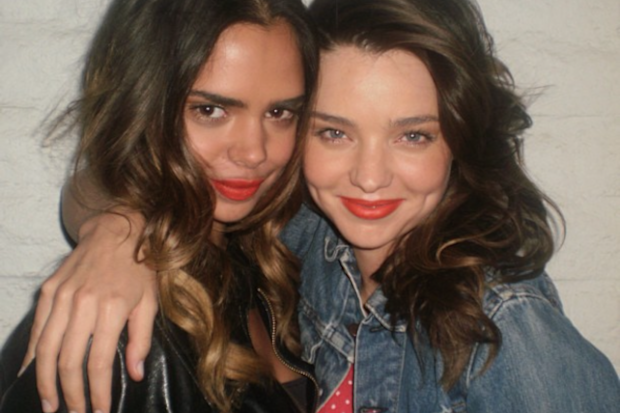 Miranda Kerr and Samantha Harris