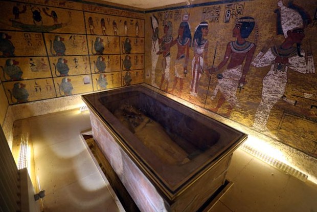 King Tutankhamun's burial chamber in the Valley of the Kings, Luxor. (AAP)