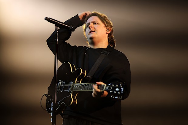 Lewis Capaldi performs at Qudos Bank Arena on December 6, 2025 in Sydney, Australia. 