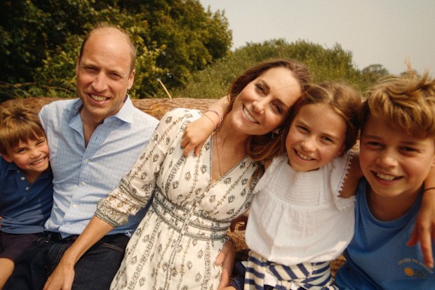 Catherine, The Princess of Wales, Prince William, Prince George, Princess Charlotte and Prince Louis, seen in a new video filmed in Norfolk in August 2024, in which the princess says she has finished chemotherapy.