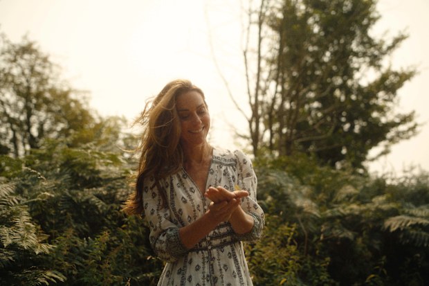 Catherine, The Princess of Wales, seen in a new video filmed in Norfolk in August 2024, in which the princess says she has finished chemotherapy.