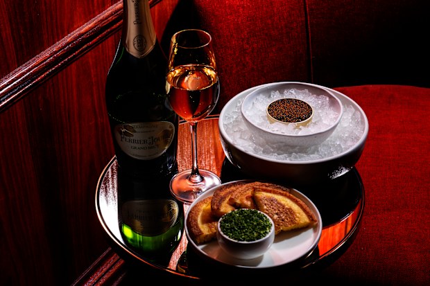 Shell House Sky Bar Champagne and bar food