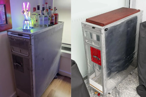 You shouldn't get trollied on a plane, but you can have the trolley at home