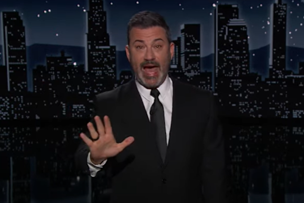 Jimmy Kimmel becomes emotional after Texas shooting