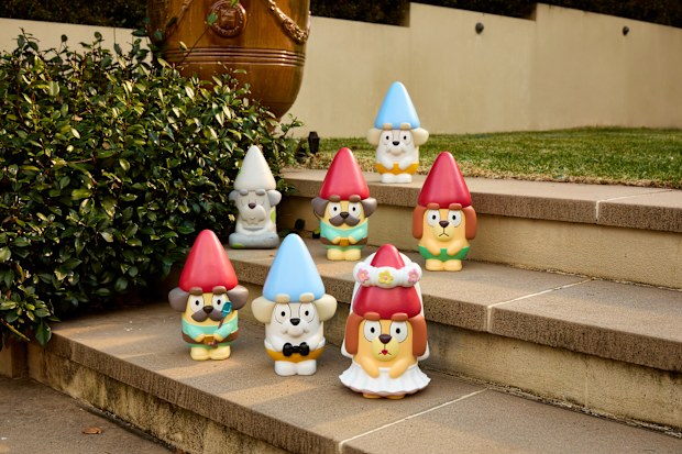 Bluey gnomes from Bunnings 2025