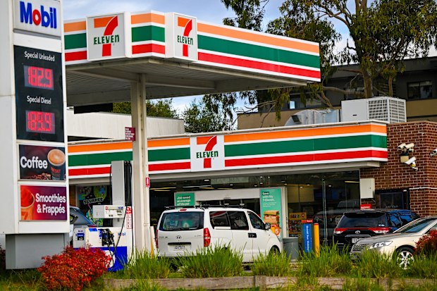 Generic 7-Eleven, which is up for sale. 1st May 2023, The Age news Picture by JOE ARMAO