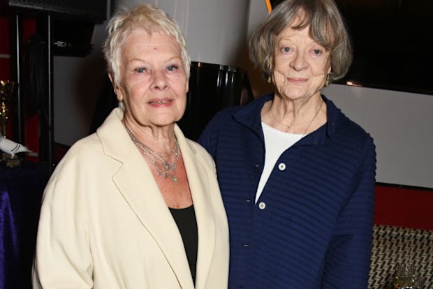 Dame Judi Dench (L) and Dame Maggie Smith attend the Acting For Others Presidential Awards at The Crazy Coqs on May 12, 2017 in London, England. (Photo by David M Benett/Dave Benett/Getty Images)