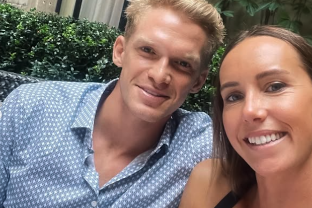 Emma McKeon and her partner, swimmer and singer Cody Simpson.