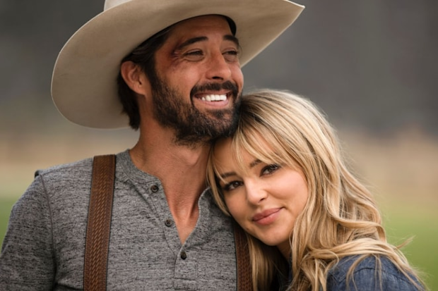 Ryan Bingham and Hassie Harrison in Yellowstone
