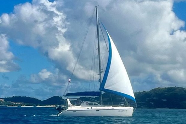 Kathy Brandel and Ralph Hendry's yacht.