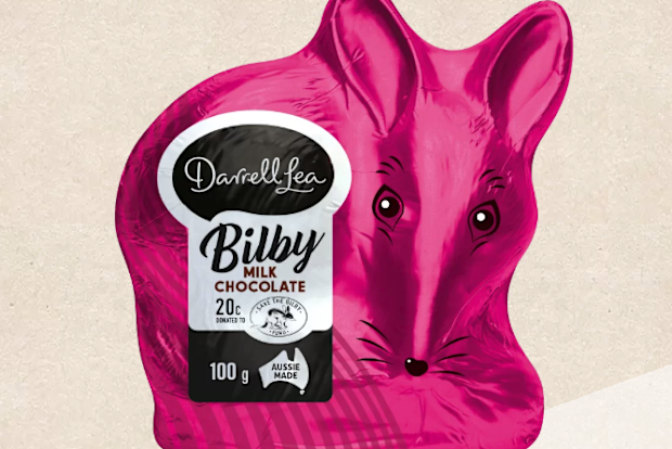 Darrell Lea chocolate Bilby.