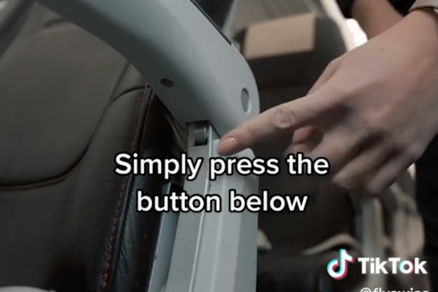 Airplane armrest trick