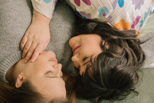 Two women embracing, couple, intimacy