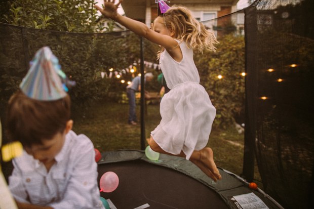 Kids love the fresh air and can run around playing outside for hours. 