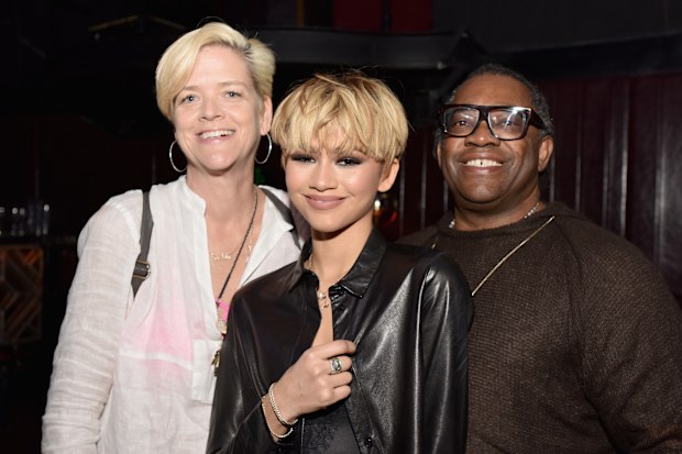 Zendaya with her parents