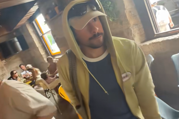 Bad Bunny Spotted in Sydney cafe 