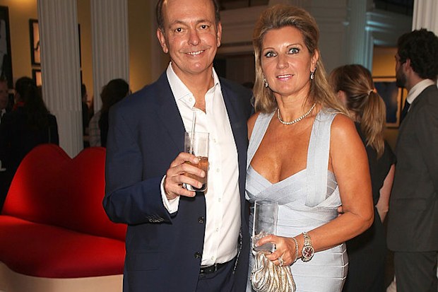 attends the launch of Bazaar ART magazine by Harper's Bazaar at The Halcyon Gallery, Bond Street, on October 3, 2013 in London, England.